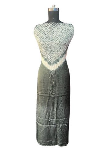 Grey shaded modal silk shibori kaftan material